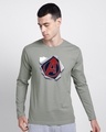 Shop Avengers Paper Full Sleeve T-Shirt (AVL)-Front