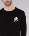 Shop Avengers Printed Badge Full Sleeve T-Shirt (AVL)-Front
