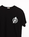 Shop Avengers Printed Badge Half Sleeve T-Shirt (AVL)-Front