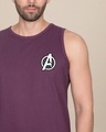Shop Avengers Printed Badge Vest (AVL)-Front