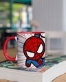 Shop Avengers Spiderman Kawaii Ceramic Mug,  (320ml,  Red , Single Piece)-Design