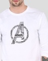 Shop Avengers Typo Men's Printed Full Sleeve T-Shirt-Front