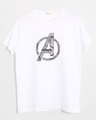 Shop Avengers Typo Men's Printed T-Shirt-Front