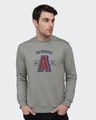 Shop Avengers Varsity Fleece Sweatshirt Meteor Grey (AVL)-Front