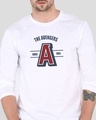 Shop Avengers Varsity Full Sleeve T-Shirt White (AVL)
