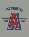 Shop Avengers Varsity Half Sleeve T-Shirt Meteor Grey (AVL)-Full