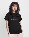 Shop Avg Hereos Outline Boyfriend T-Shirt (AVL) Black-Front