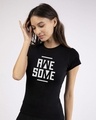 Shop Awesome Negative Half Sleeve T-Shirt-Front