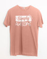 Shop Awesome Simply Half Sleeve T-Shirt-Front
