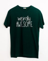 Shop Awesomely Weird Half Sleeve T-Shirt-Front