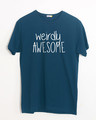 Shop Awesomely Weird Half Sleeve T-Shirt-Front