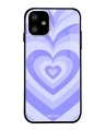 Shop Azure Infinite Heart Premium Glass Case for Apple iPhone 11 (Shock Proof, Scratch Resistant)-Front