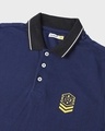 Shop B12 Pageant Blue Half Sleeve Tipping polo
