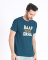 Shop Baap Ko Mat Sikha Half Sleeve T-Shirt-Design