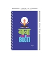 Shop Baba Ji Ki Booti Designer Notebook (Soft Cover, A5 Size, 160 Pages, Ruled Pages)-Full