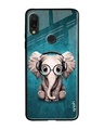 Shop Baby Elephant Printed Premium Glass Cover for Xiaomi Redmi Note 7 Pro (Shock Proof, Lightweight)-Front