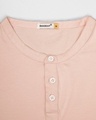 Shop Baby Pink Full Sleeve Henley T-Shirt