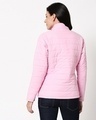 Shop Baby Pink Plain Puffer Jacket with Detachable Hood-Full