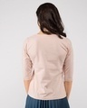 Shop Baby Pink Round Neck 3/4th Sleeve T-Shirt-Design