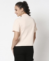 Shop Baby Pink Turtle Neck Rib T-Shirt-Full