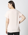 Shop Baby Pink-White Color Block Boyfriend T-Shirt-Full