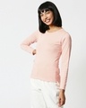 Shop Baby Pink Women's Full Sleeves T-Shirt-Design