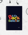 Shop Back Bencher Designer Notebook (Soft Cover, A5 Size, 160 Pages, Ruled Pages)-Front