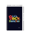 Shop Back Bencher Designer Notebook (Soft Cover, A5 Size, 160 Pages, Ruled Pages)-Full