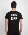 Shop Back Off Back Print Half Sleeve T-Shirt-Front