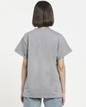 Shop Women's Grey Back To Bed Typography Boyfriend T-shirt-Design