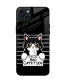 Shop Bad Cat Attitude Premium Glass Case for Apple iPhone 15 Plus (Shock Proof, Scratch Resistant)-Front