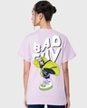 Shop Women's Purple Bad Guy Billie Graphic Printed Boyfriend T-shirt-Design