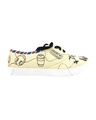 Shop Women's Beige Hand Painted Travel the World Sneakers