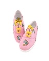 Shop Women's Pink Hand Painted Unicorn Sneakers-Front