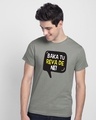 Shop Baka Tu Reva De Half Sleeve T-Shirt Meteor Grey-Front