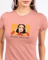 Shop Bakwaas Bandh Kar  Half Sleeve Printed T-Shirt Misty Pink-Front