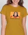 Shop Bakwaas Bandh Kar  Half Sleeve Printed T-Shirt Mustard Yellow-Front