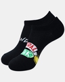 Shop Pack of 2 Friends theme Lowcut Black Socks for Women-Front
