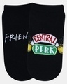 Shop Pack of 2 Friends theme Lowcut Black Socks for Women-Design