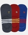 Shop Pack of 3 Men's Justice League Cotton Loafer Socks-Front