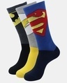 Shop Pack of 3 Men's Justice League Sports Socks-Front