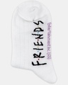 Shop Pack of 2 Friends theme High Ankle White Socks for Women