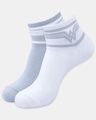 Shop Pack of 2 Justice League Wonder Woman White & Silver Ankle Socks-Front