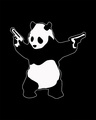 Shop Banksy Panda Full Sleeve T-Shirt
