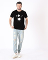 Shop Banksy Panda Half Sleeve T-Shirt