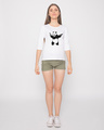 Shop Banksy Panda Round Neck 3/4th Sleeve T-Shirt-Full