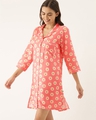 Shop Women Light Pink Print Night Dress-Design