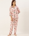 Shop Women Light Pink Printed Night Suit