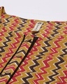 Shop Women Mustarad Printed Kaftan Night Dress