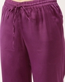 Shop Women Purple Solid Satin Night Suit